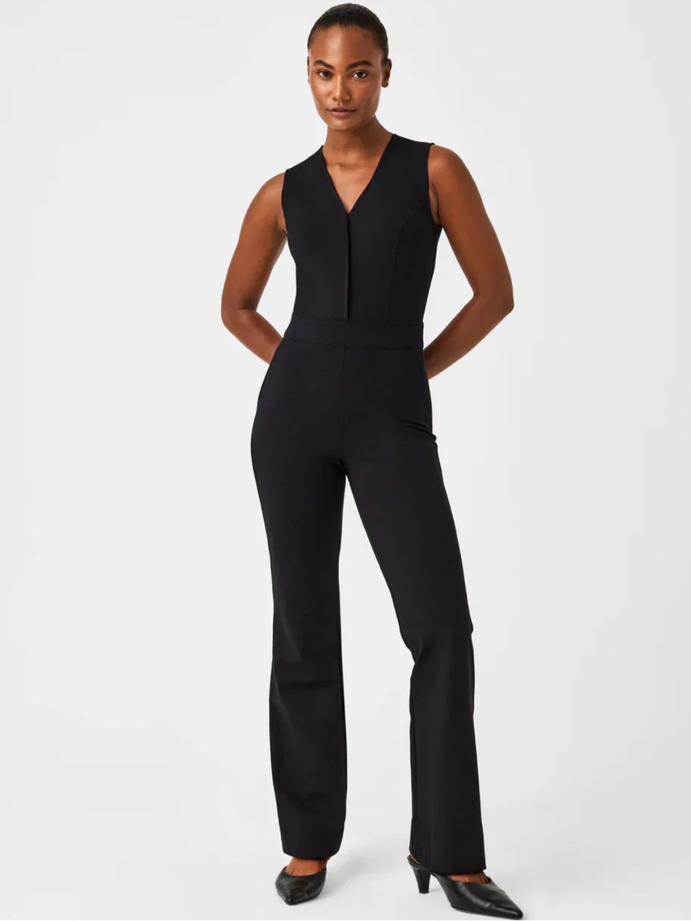 NEW Spanx Perfect Sleeveless Jumpsuit in Black, L